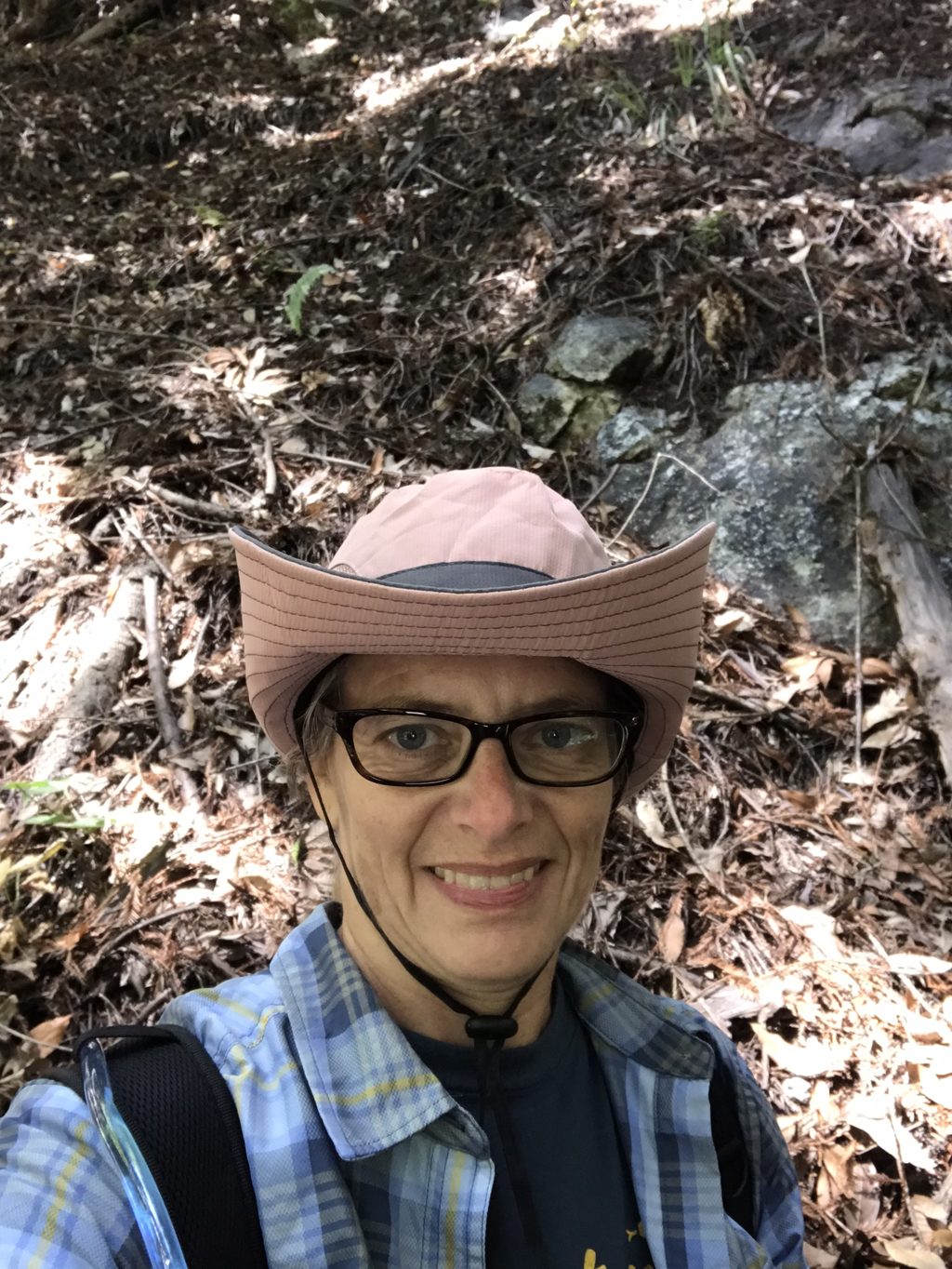 Kim Alderson on the Mill Creek Trail.