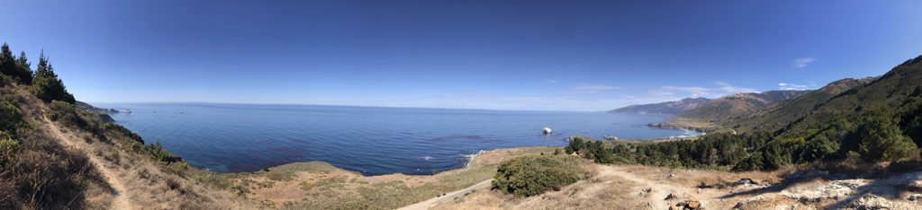 The great sweep of the South Coast from Plaskett Ridge — all of it once Plaskett range.