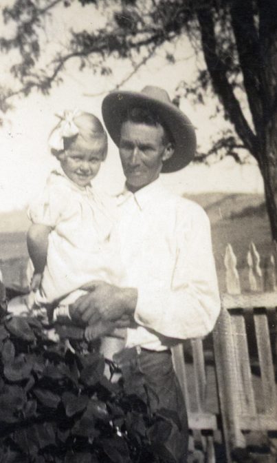 Edward Abbott Plaskett with his daughter Marianne Plaskett (later Alderson), Bill Alderson's mother.
